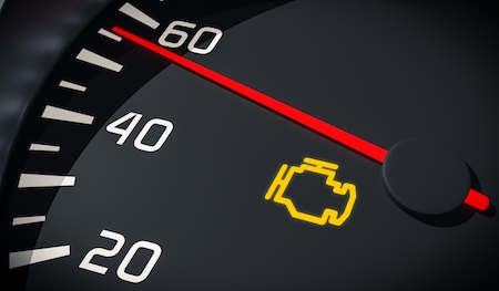 check engine light on